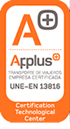 Transporte de Viajeros Empresa Certificada UNE-EN 13816 Transporte de Viajeros Empresa Certificada UNE-EN 13816